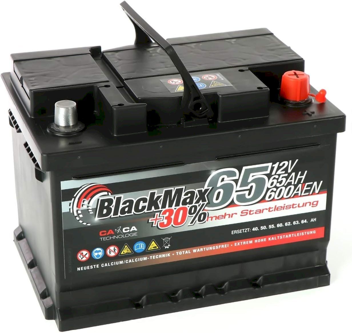 Batterie: BlackMax 12V 65Ah 600A – Nuovo e nell'imballaggio originale da Bottighofen venduto da zaap 1