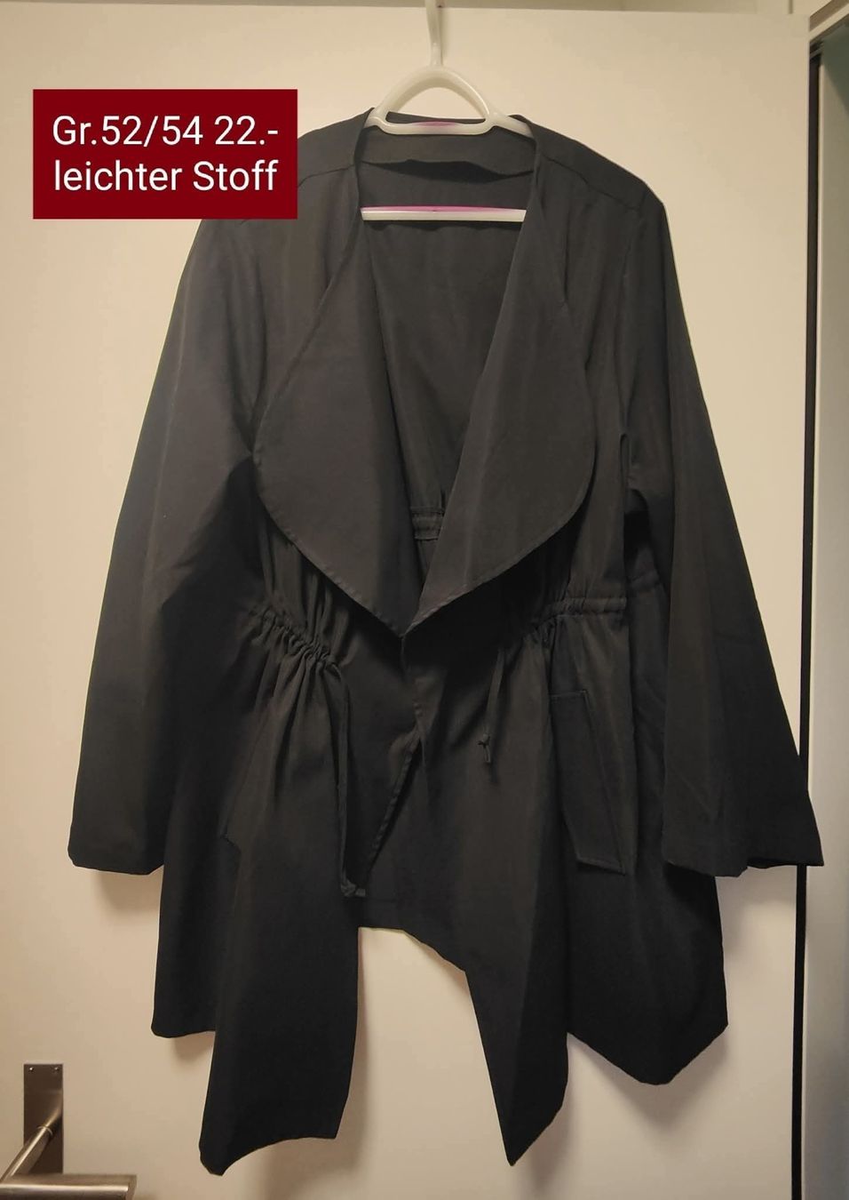Giacche: schwarze Übergangsjacke gr.54 – Usato da Beromünster venduto da aniram90