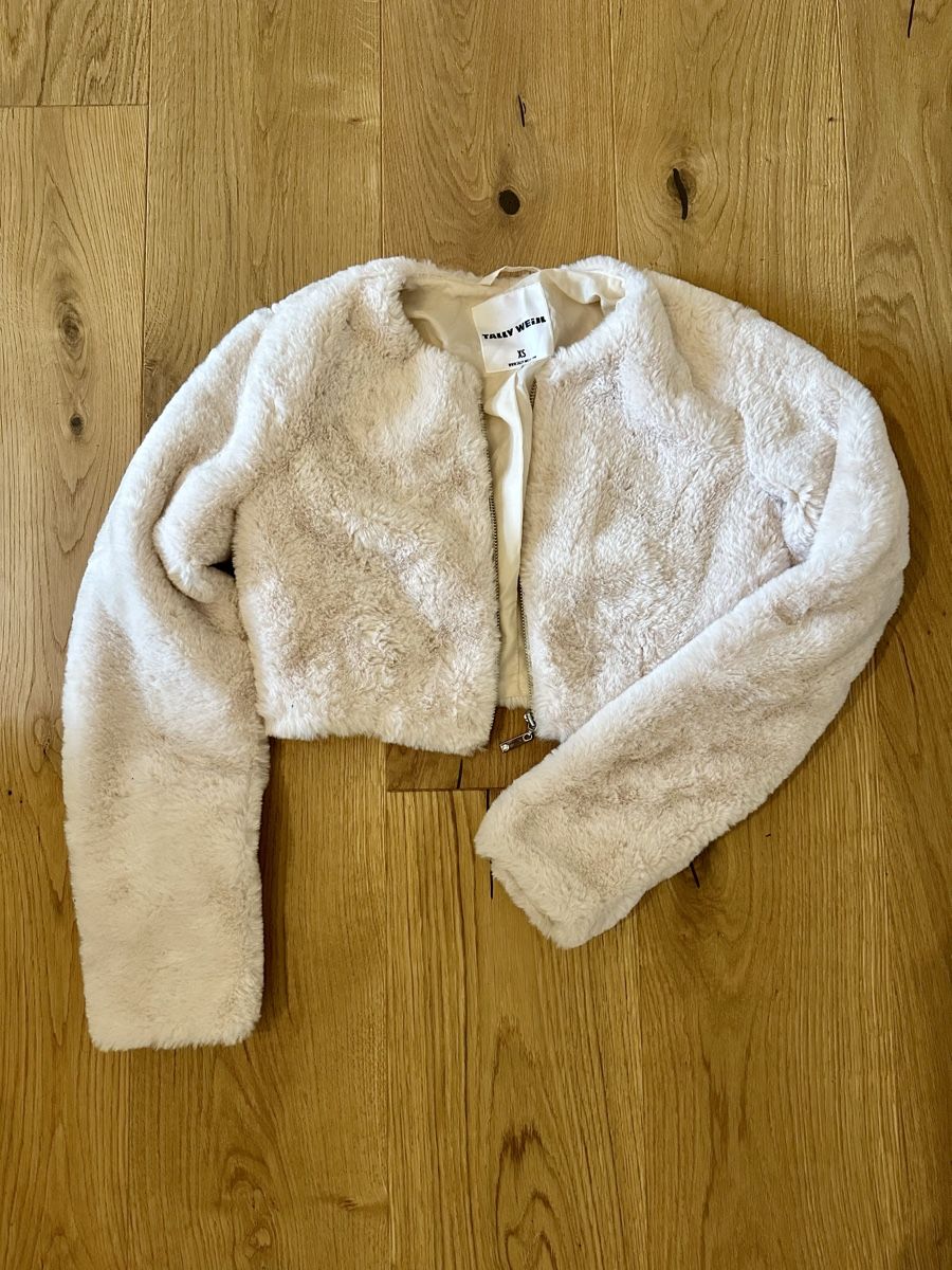 Tally Weijl Giacche: Kunstfell Jacke XS, beige – Usato da Bern venduto da han_v82v