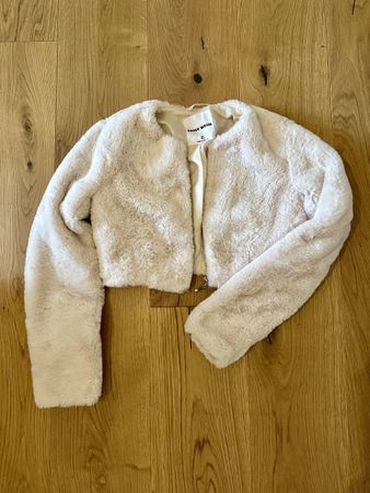 Kunstfell Jacke XS, beige