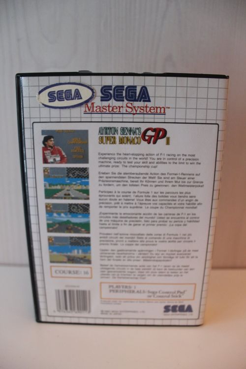 Jeu Sega Master System - Ayrton Senna's Super Monaco GP II - Bon état