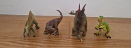 4 Schleich Dinosaurier Spielfiguren