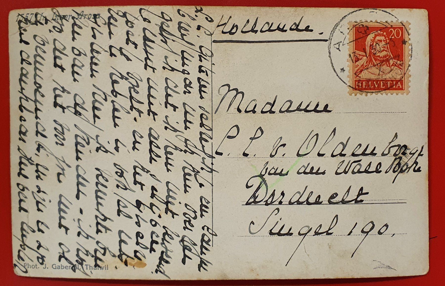 Cartoline postali: Inner - Arosa  1930 – Usato da Kreuzlingen venduto da Rschweiz1 1