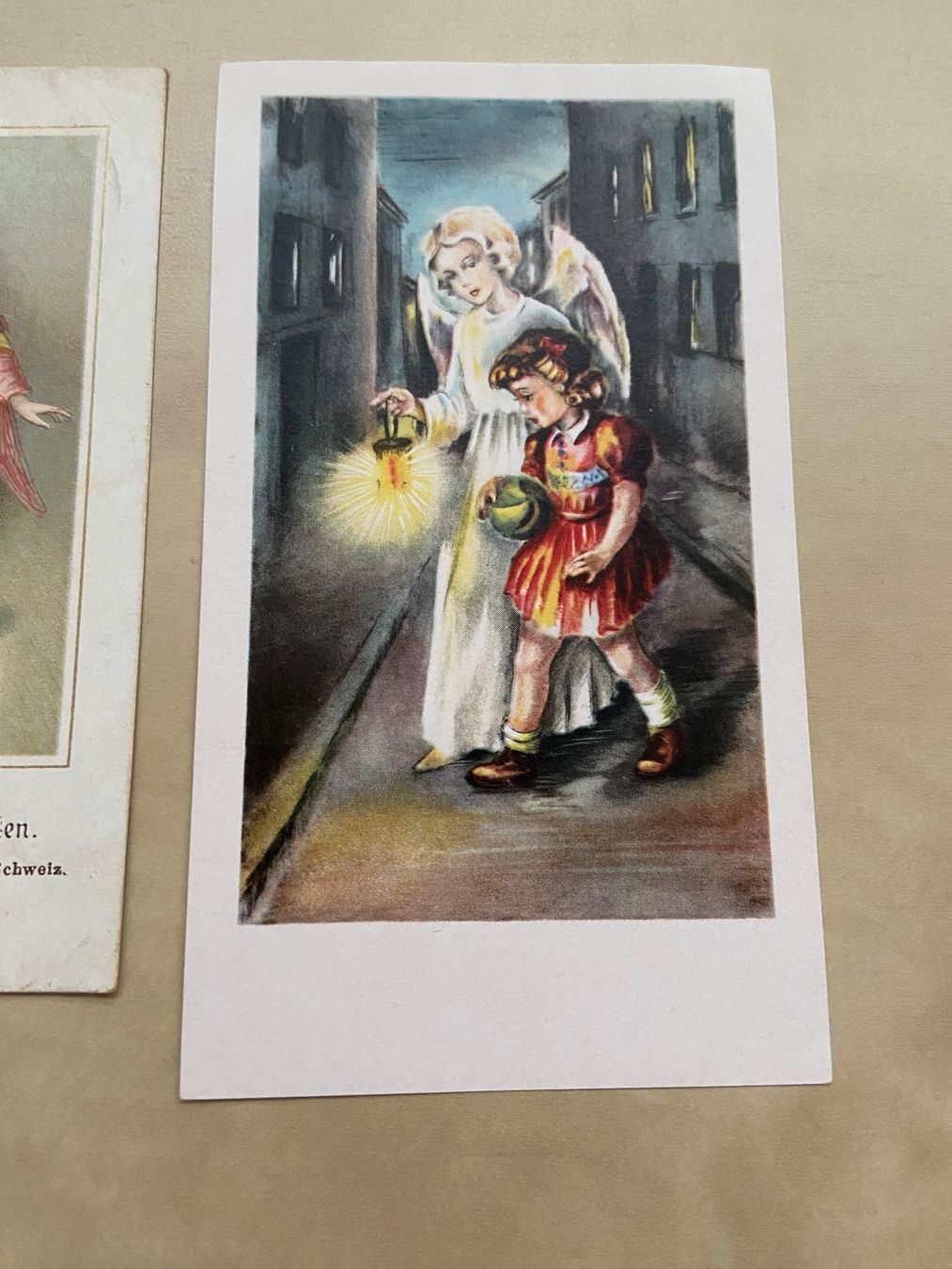 Foto & Immagini: 3 Heiligenbildli Schutzengel Heiligenbildchen Andachtsbilder – Usato da Luzern venduto da waterfront1 3