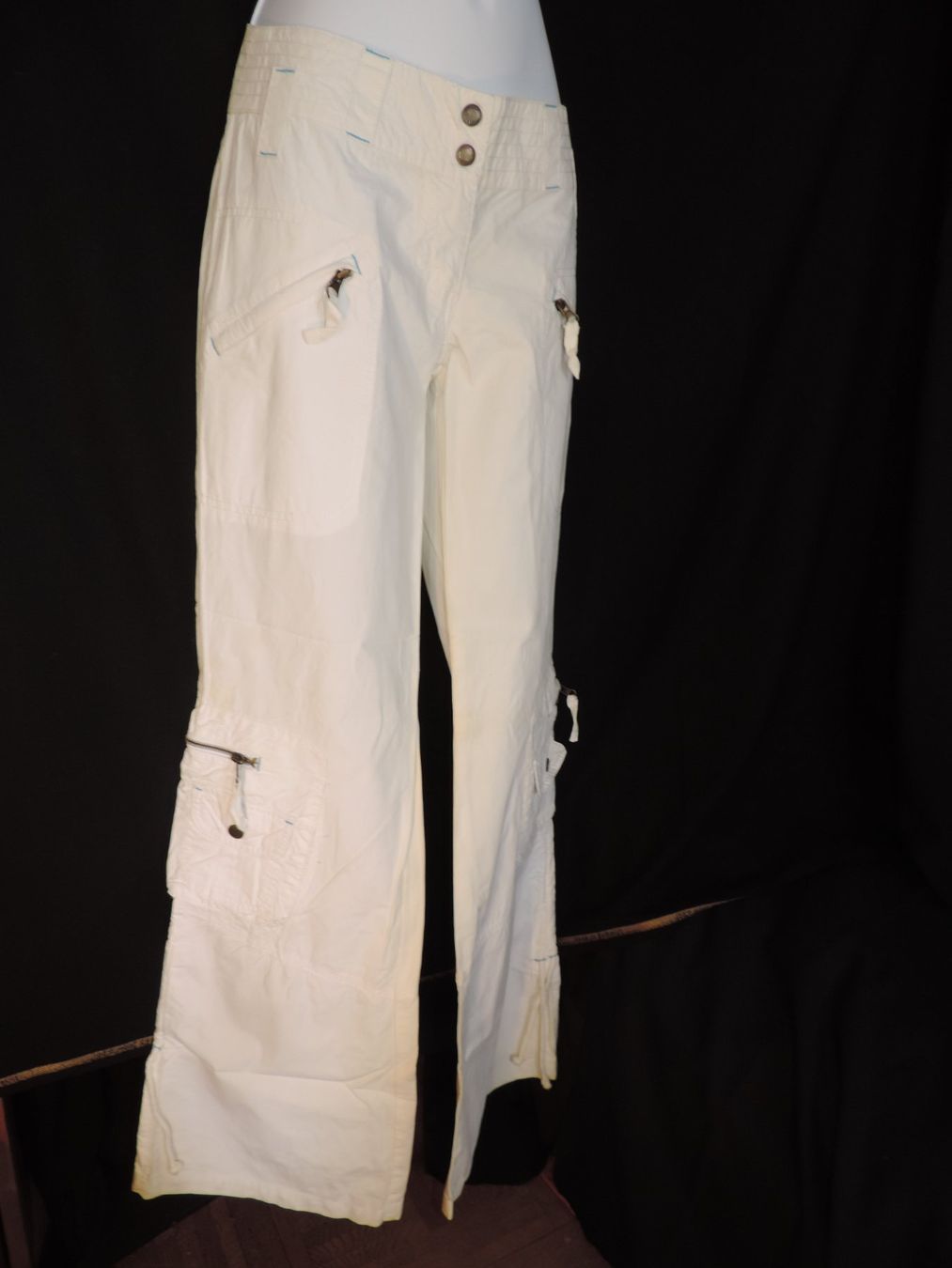 Pantaloni: pantalon droit blanc – Usato da Genève venduto da Axelle333 7