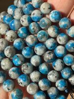 Stein Perlen Strang Azurit 8mm