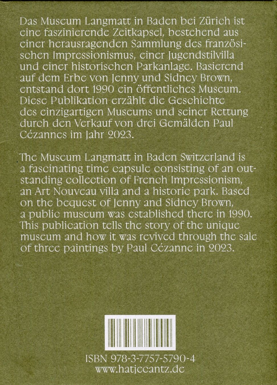 Livres: Baden, Museum Langmatt – D'occasion à Aarau par Elmaar41 1