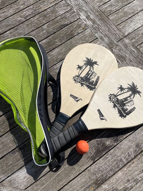 Deevoka Beach Tennis Rackets Set With Case | 2 Rackets, 1 Ball, 1 Bag For Beach & Backyard Play