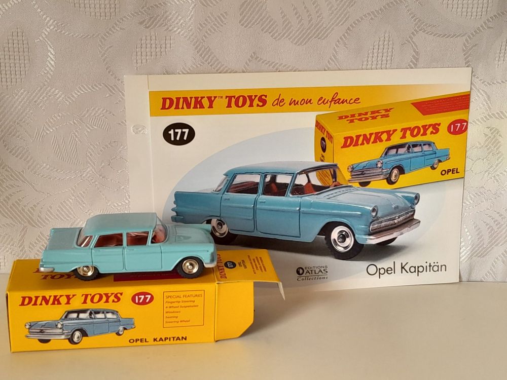 Dinky: A boxed Dinky Toys, Opel Kapitan, Reference No. 177, light blue
