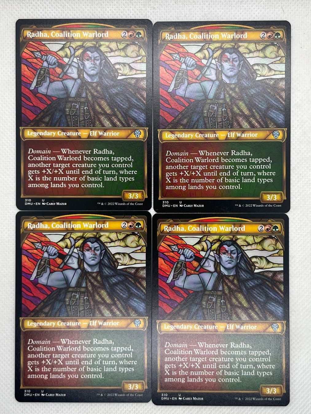 Magic The Gathering Sammelbilder & Trading cards: MTG: 4x Radha, Coalition Warlord - DMU – Gebraucht aus Hinterkappelen von Kim1992