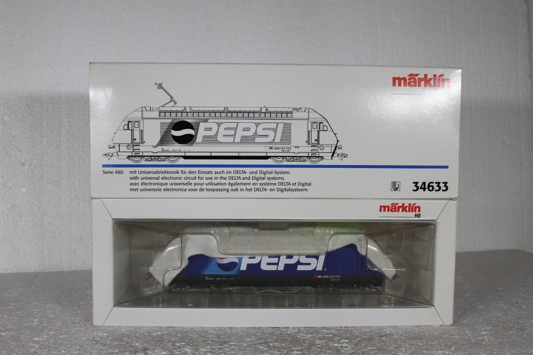 Märklin Modellini di ferrovie: Märklin 34633SBB Re 460 Pepsi – Usato da Triesen venduto da gleis8 9