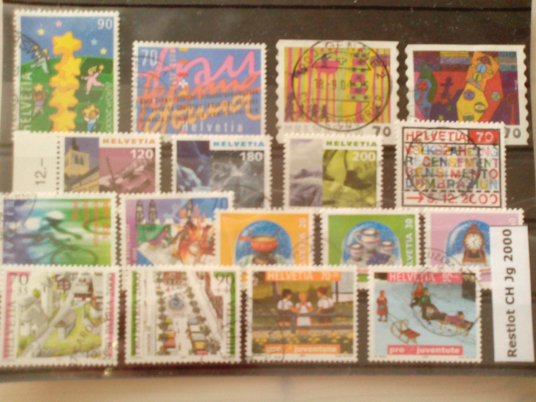 Alle Briefmarken: Restlot CH Jg2000 – Gebraucht aus Brüttisellen von goldtaler