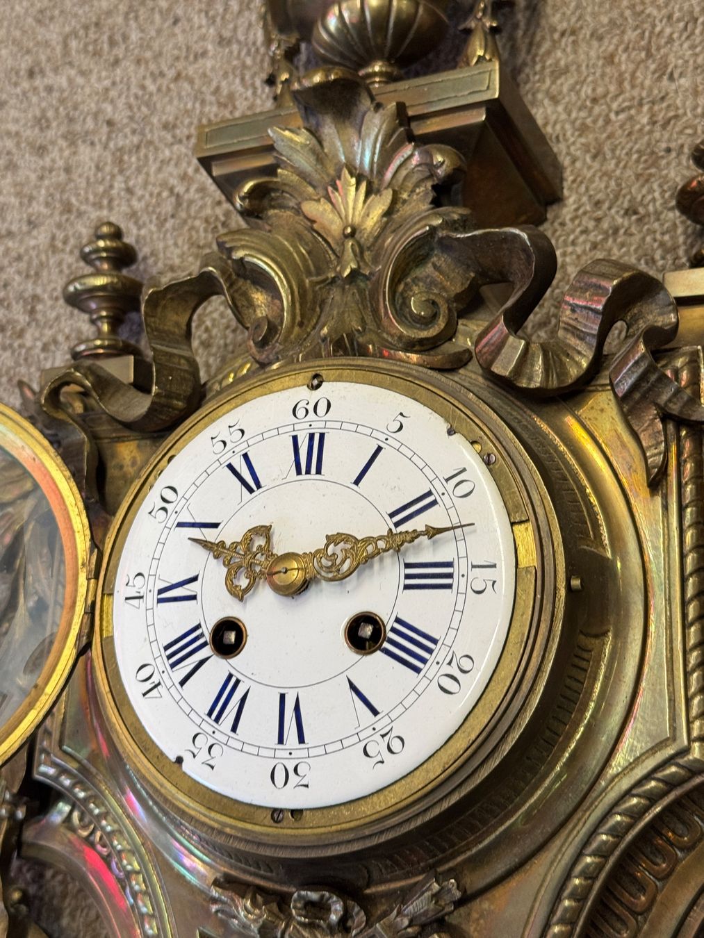 Orologi da terra & Orologi da parete: Franz. Kartell Uhr 1880 – Usato da Schönenwerd venduto da Comtoise 4