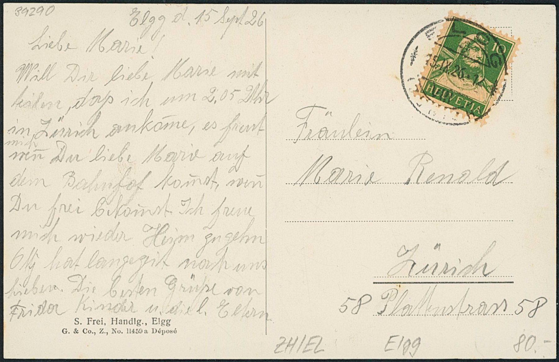 Cartoline postali: ZH Elgg – Usato da Schindellegi venduto da leecollect 1