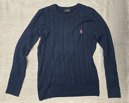 Dunkelblauer Ralph Lauren Pullover, Grösse L, Top Zustand