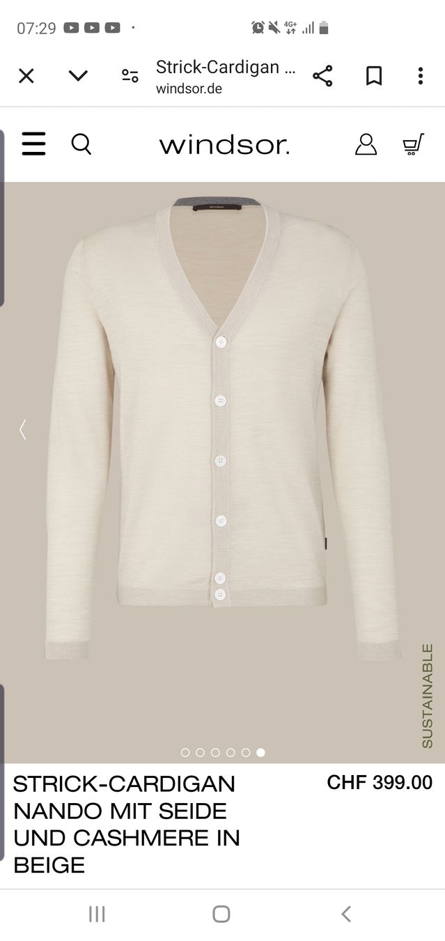 Windsor Vestes: Windsor, Cardigan, Strickjacke, Pullover, M, Neu – Neuf (Voir description) à Winterthur par Sjull 7