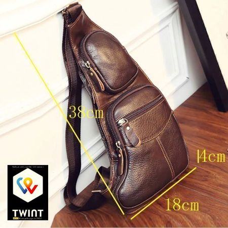 ✅ NEU Leder Umhängetasche für Herren