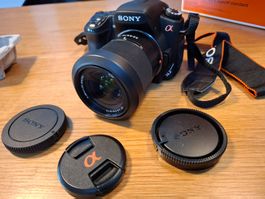 Sony Alpha A350 DSLR mit 18-70mm, Originalverpackung