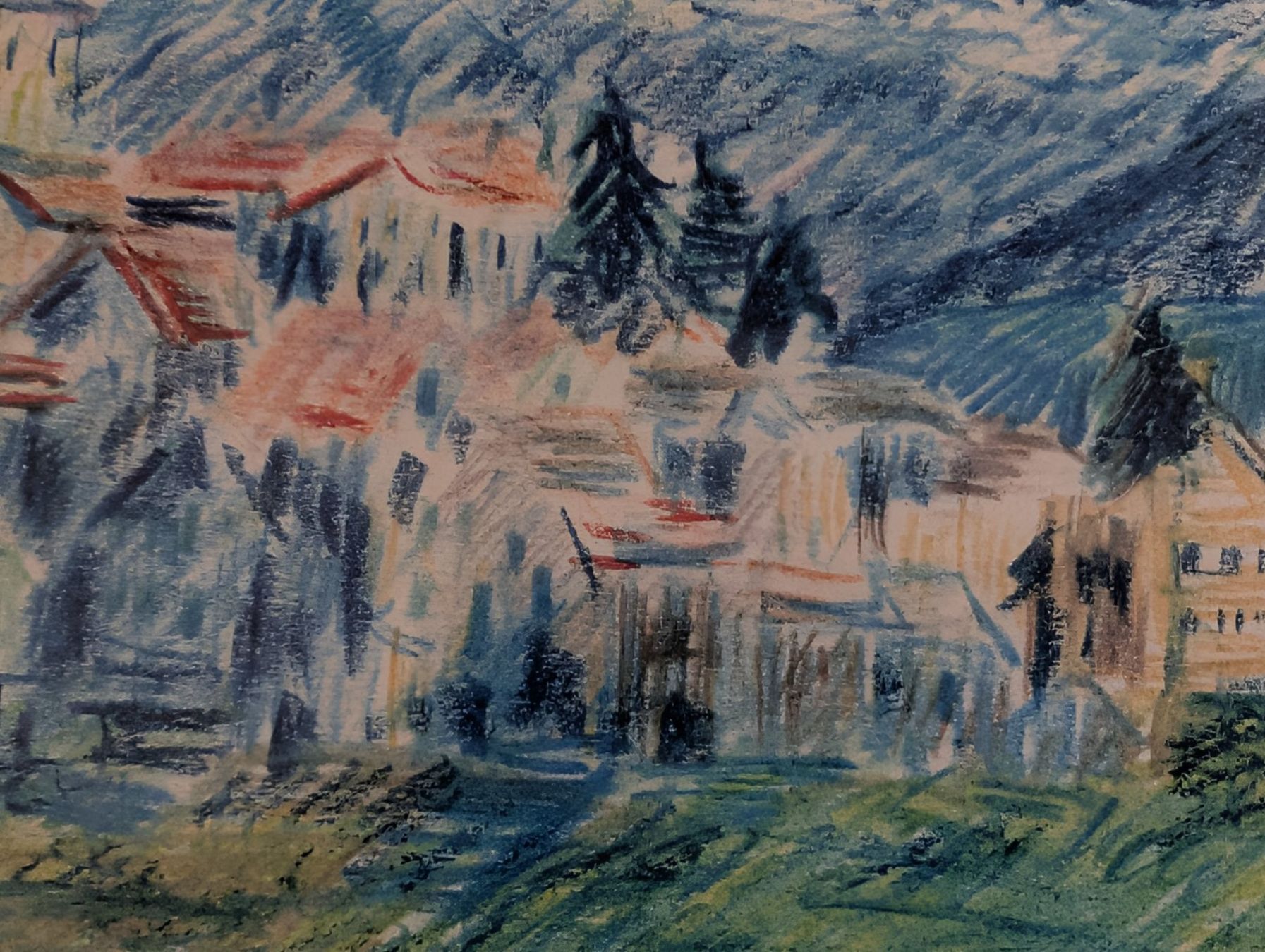 Dipinti: Herisau Gemälde 1941 von einem Polen gemalt – Usato da Herisau venduto da apo_bxx7 3