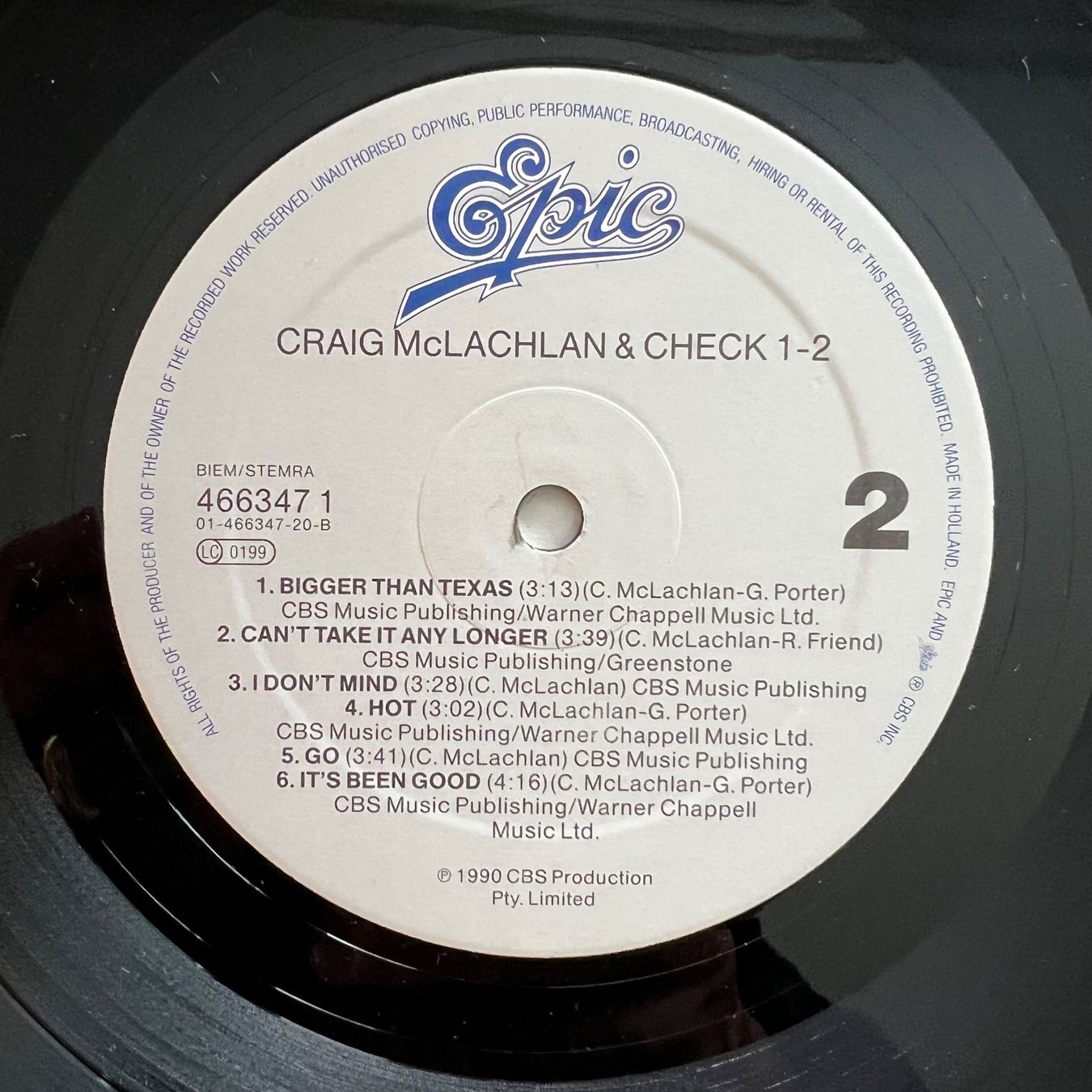 Dischi in vinile: Craig McLachlan & Check 1-2 - Same / 1. NL-Press. 1990 – Usato da Gais venduto da soundcave57 3