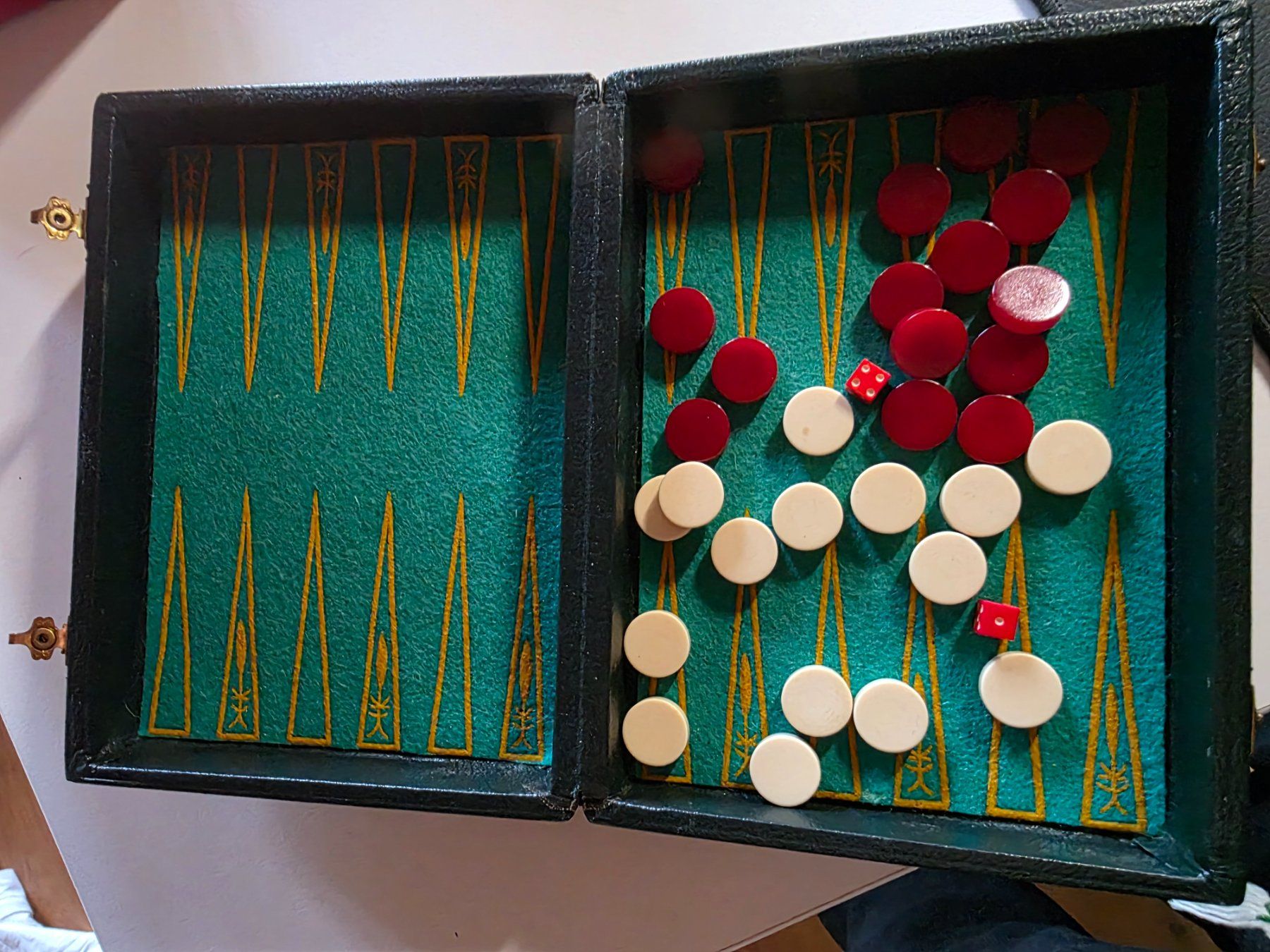 Giochi: vintage Backgammon Koffer Spiel – Usato da Walterswil BE venduto da Lonitti 2