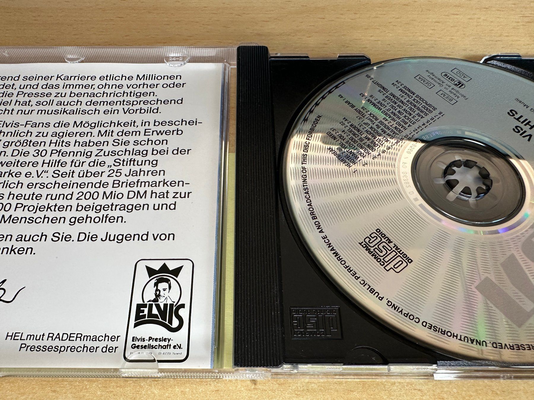 CDs: A2 Elvis – No. 1 Hits – Gebraucht aus Rikon im Tösstal von Alpenmutz 2