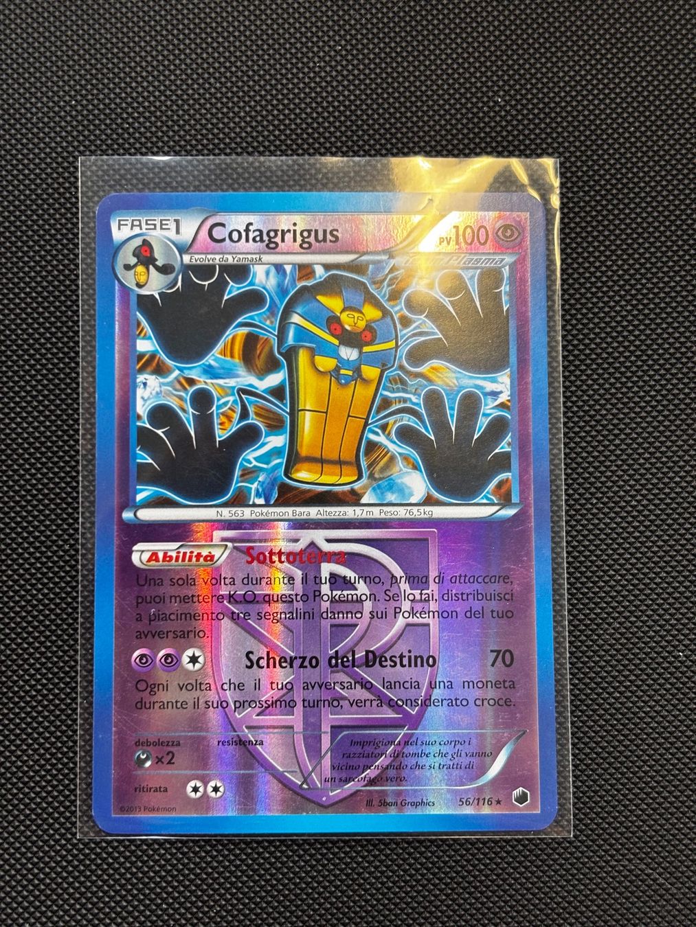 Pokémon Carte collezionabili: It - Cofagrigus Reverse 56/116 - Pokémon – Usato da Neuchâtel venduto da caraadryn