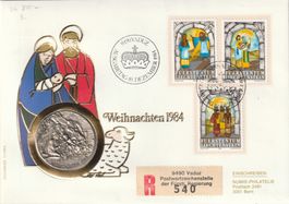 Numisbrief Weihnachten 1984