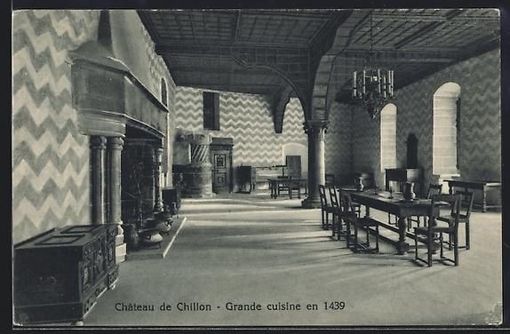Cartes postales: Chillon, Château de Chillon, Grande cui – D'occasion à Berlin par bartko-reher