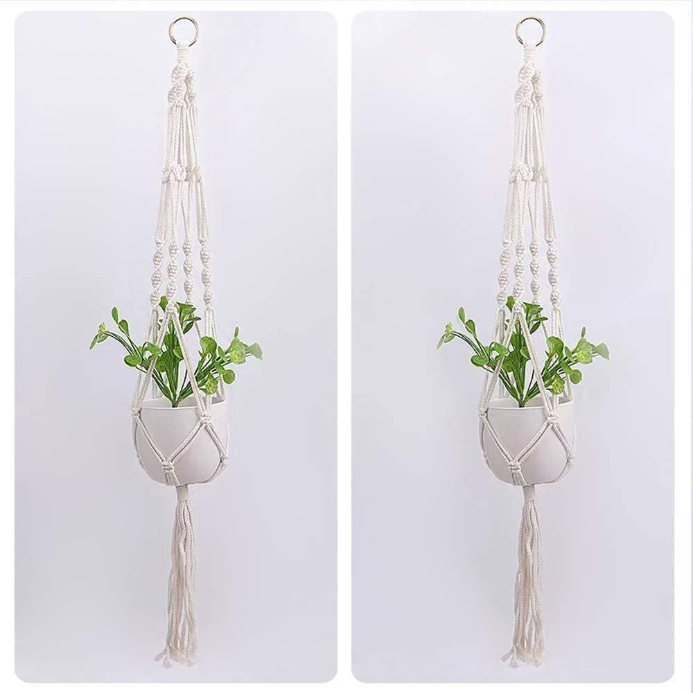 Vasi per fiori: 5x Blumenampel Makramee Pflanzen Halter – Nuovo (secondo la descrizione) da Thun venduto da onlino 1