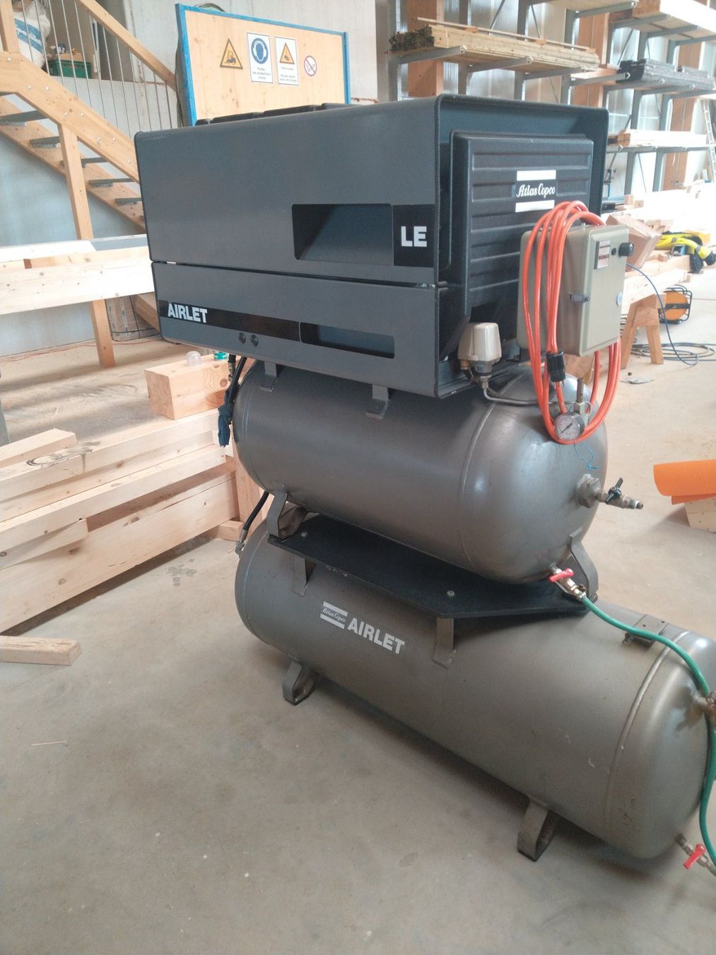 Atlas Copco Compressori: Compresseur Atlas Copco Airlet LE7 – Usato da Orzens venduto da FredMon01