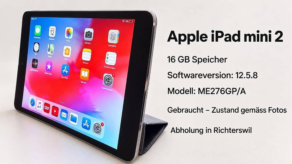 Tablet PC: Apple iPad mini 2 mit 16 GB Speicher.   – Gebraucht aus Richterswil von Casablanca25