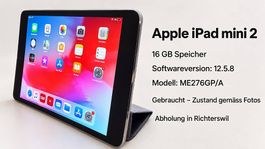 Apple iPad mini 2 mit 16 GB Speicher.  