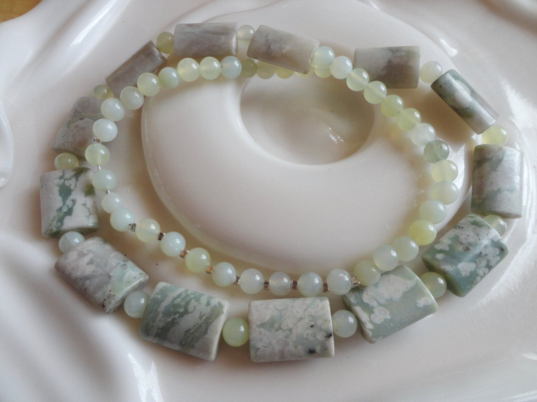 Catenine: Halskette - Jade.Achat – Nuovo (secondo la descrizione) da Biberist venduto da tl-schmuck