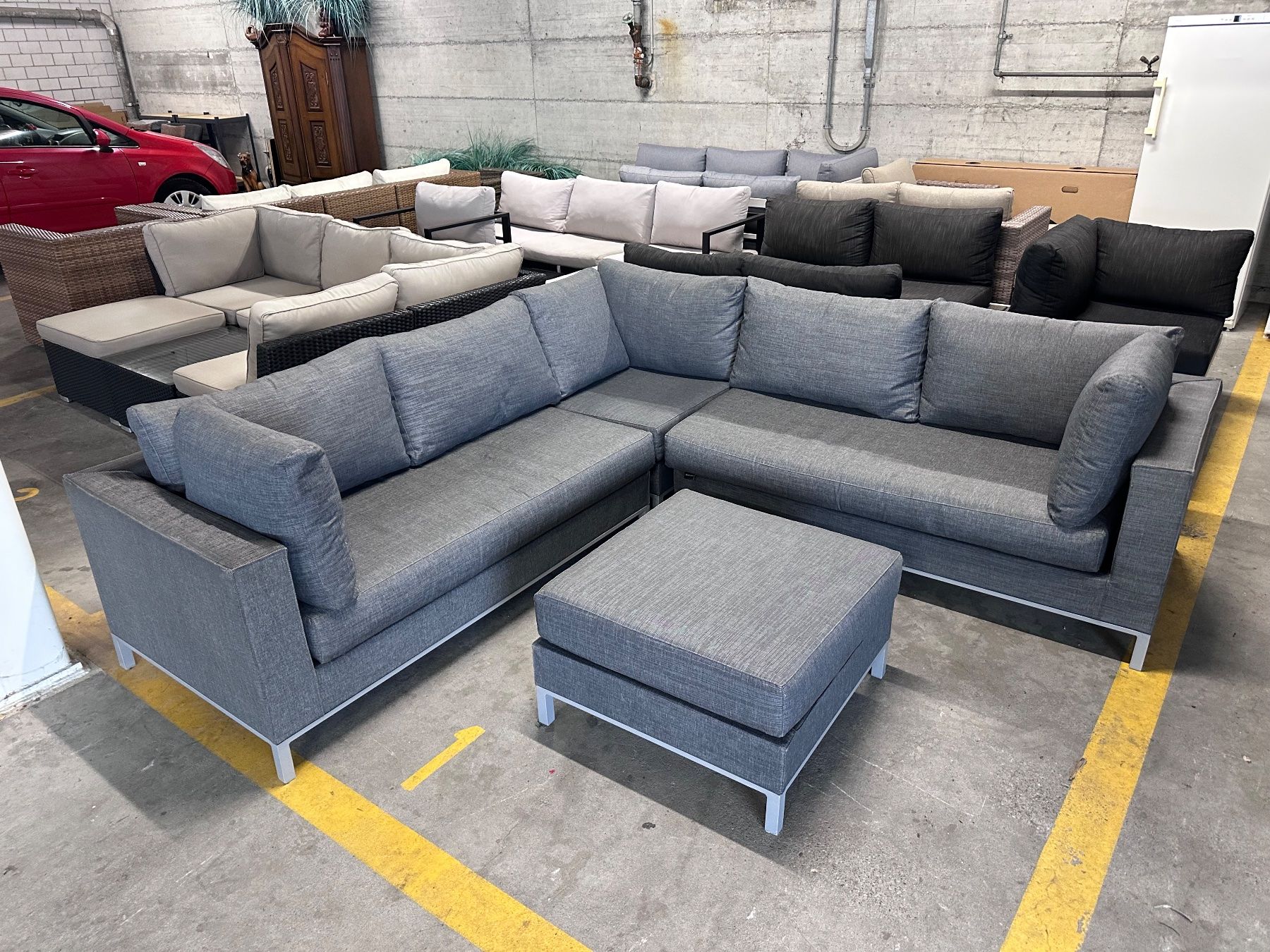 Divani: Gartenlounge Stoff/Alu 4-tlg EXOTAN – Usato da Steinach venduto da EvAy_Trade_2023