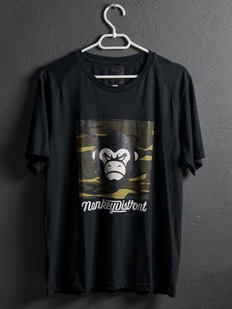 T-shirt Monkeyfist noir, taille L état impeccable! 🐒