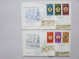 VATIKAN - 2 R- FDC 25.5.59 mit kpl.Satz SoMa Märtyrer....