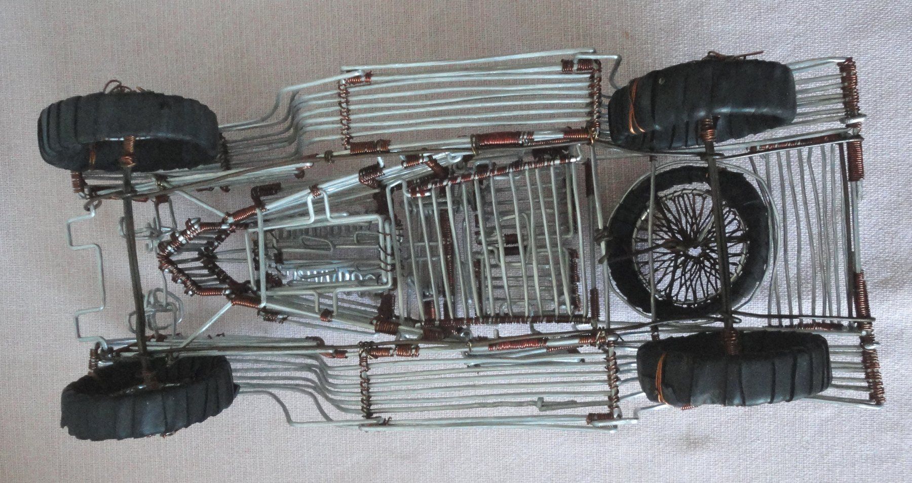 Kit di modellismo & Modellini statici: Auto/Drahtauto Oldtimer aus dickem Draht, Länge = 36cm – Usato da zürich venduto da parts5060 5