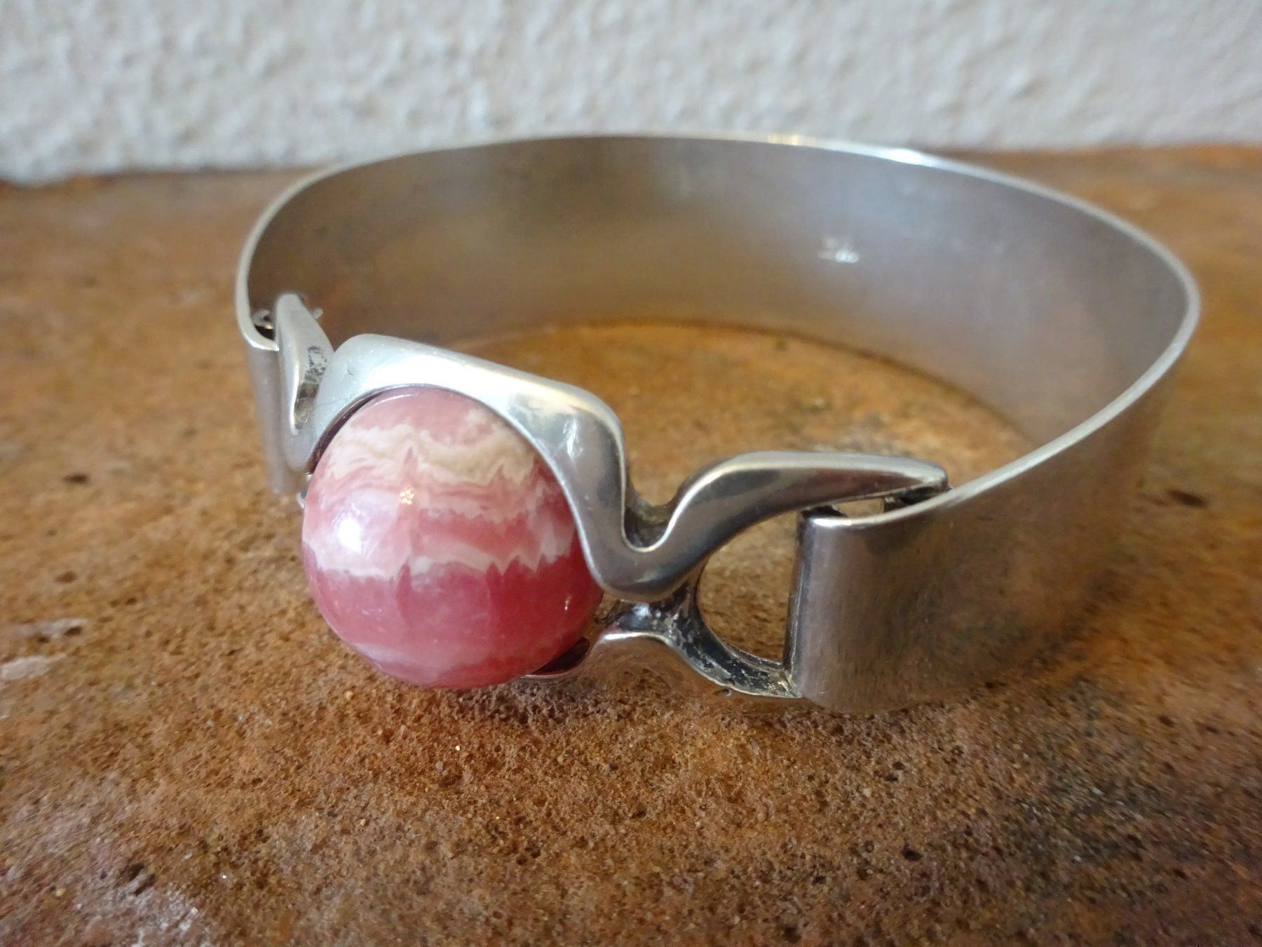 Bracciali & Braccialetti: Armreif Rodochrosit / 800 Silber – Usato da Esslingen venduto da FetteSchnecke 2