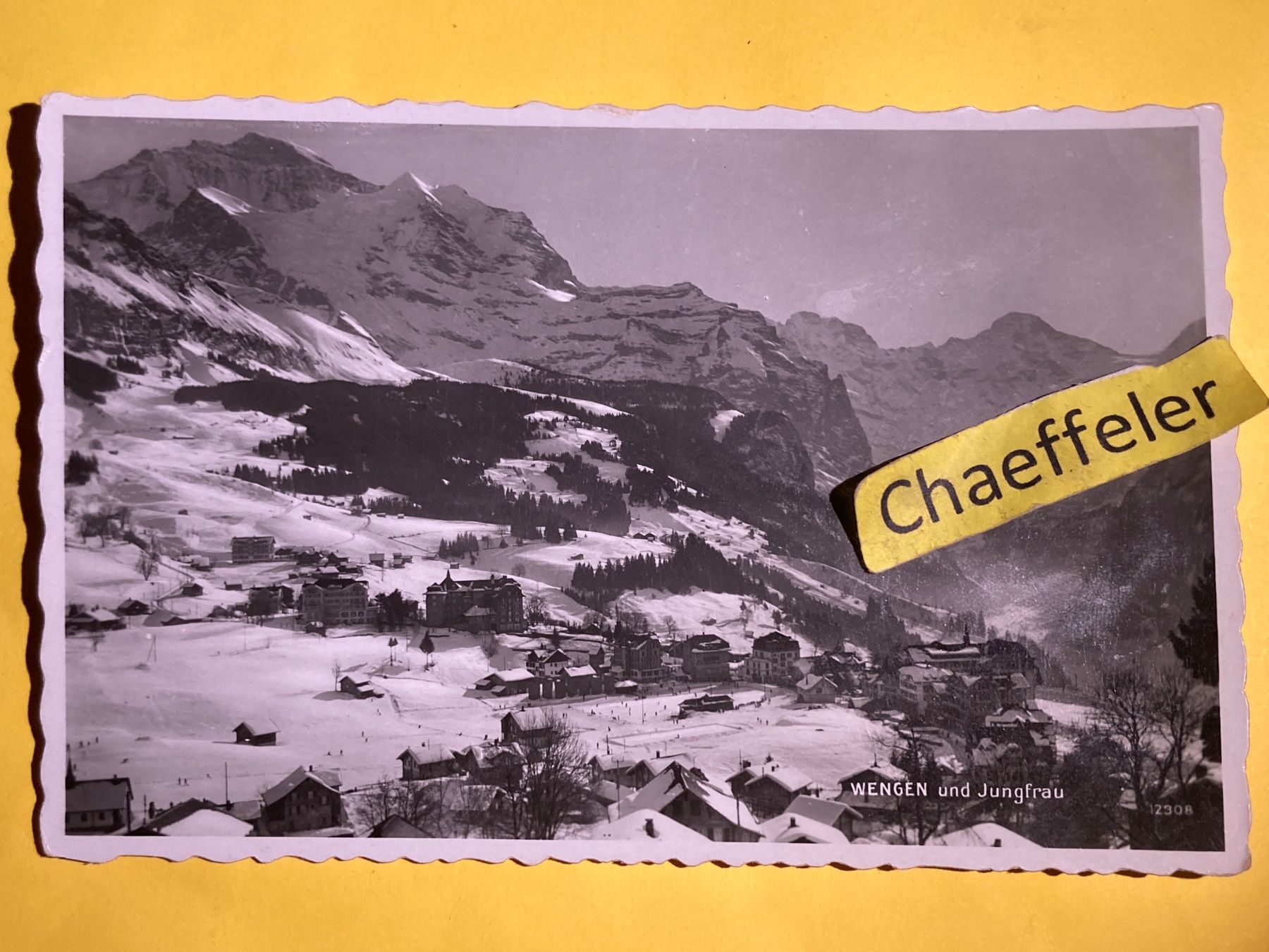 Cartoline postali: 1943 Wengen und Jungfrau – Usato da Zürich venduto da Chaeffeler