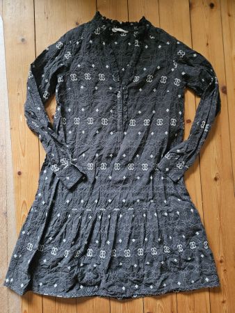 Odd Molly Kleid grösse 0 dunkelgrau, bestickt