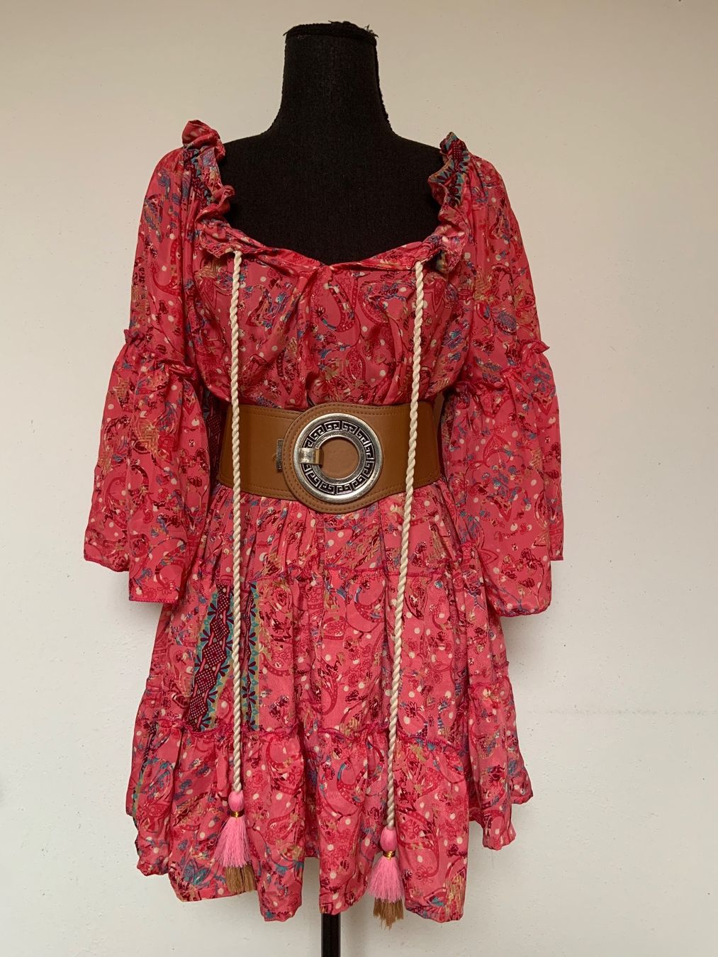 Kleider: Boho Stufenkleid / Tunika aus Seide/ Viscose – Neu (gemäss Beschreibung) aus Sigriswil von ck56