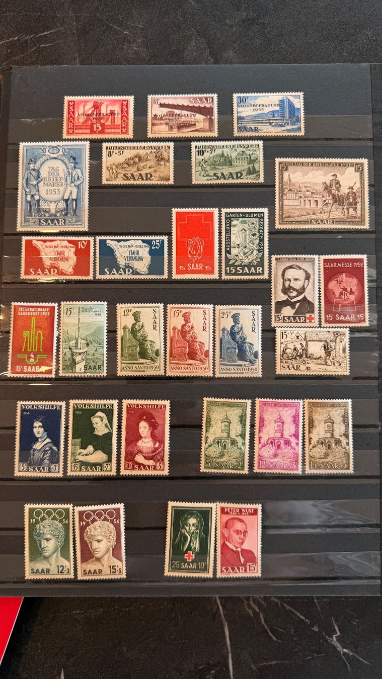 Tutti i francobolli: Briefmarken SAAR / Deutschland – Usato da Lugano venduto da LordAlox77