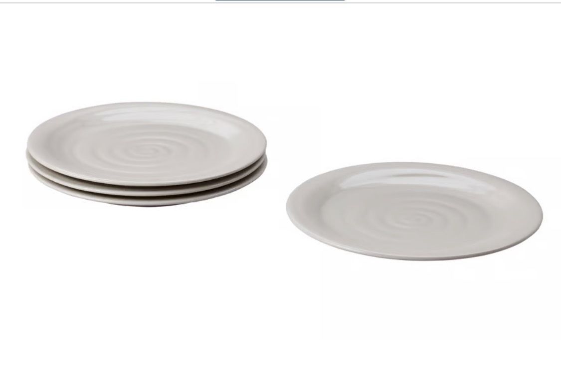 Ikea Teller: Ikea, 60x Teller, SANDSKÄDDA, helles graubeige, 26cm – Gebraucht aus Zürich von ILO_91 1