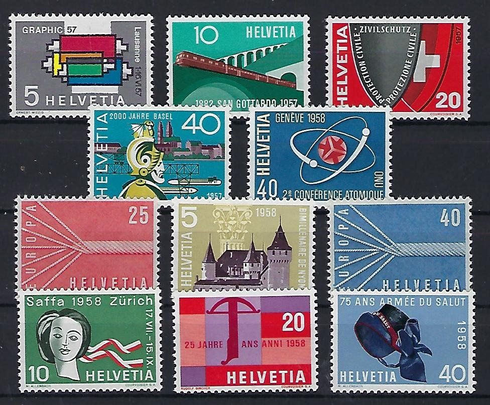 Tutti i francobolli: 1957-58 Werbemarken postfrisch **   15336 – Usato da Lunden venduto da Animus999