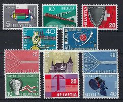 1957-58 Werbemarken postfrisch **   15336