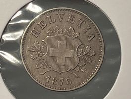 10 Rappen 1876, Vorzüglich!!!