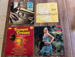 4x LP SCHALLPLATTEN TROMPETEN