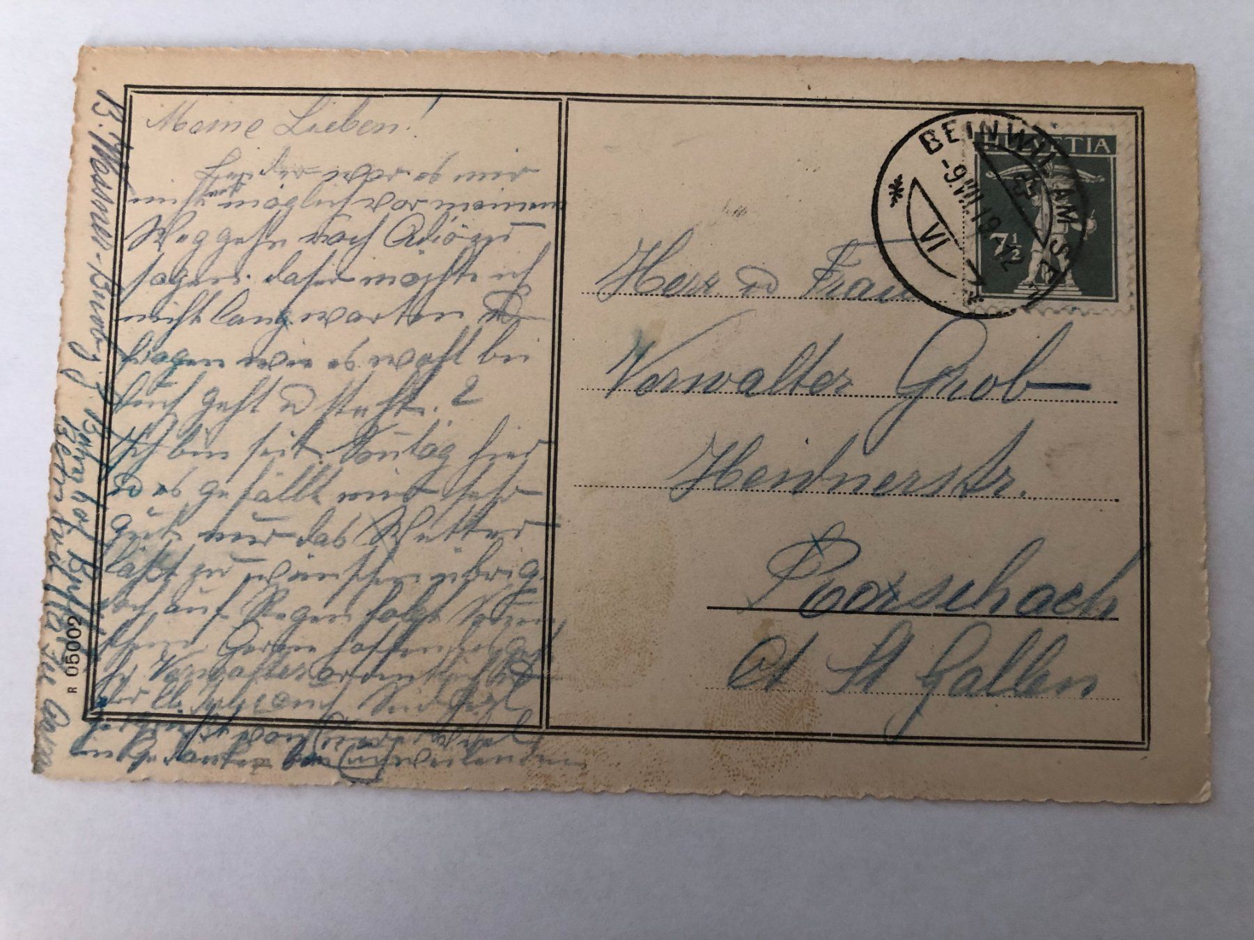Ansichtskarten: Beinwil am See 1919 – Gebraucht aus Pfäffikon ZH von Waltoversand 1
