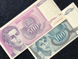 Belgrad 1992 - Jugoslawien - 100 & 500 Dinara UNC